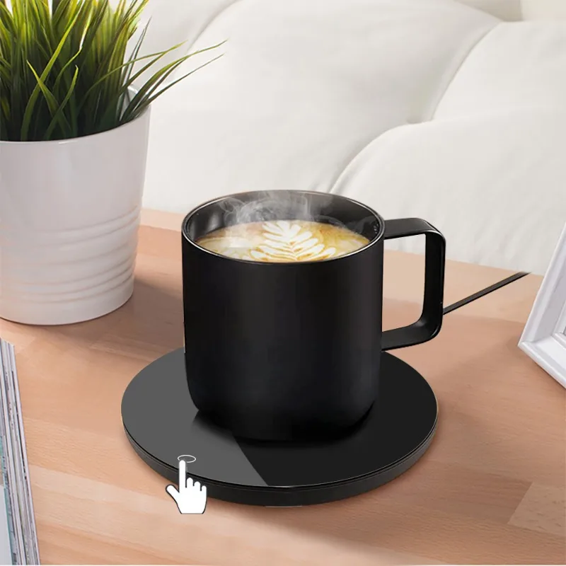 Mug Warmer Electric Cup Heater USB Coffee Milk Tea Water Heating Pad Smart Thermostatic Coasters For Home Office Desk Cup Warmer