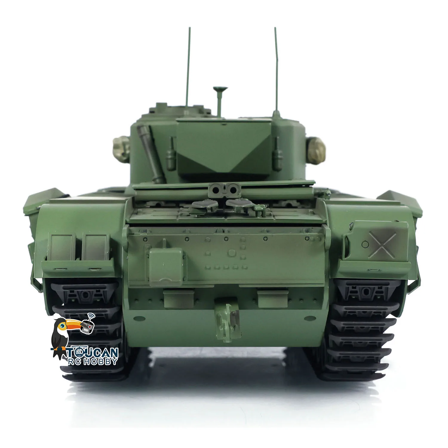 1/16 Tongde RC Battle Tank Churchill Mk.VII Electric Infantry Fighting  Radio Control Panzer Ready to Run Vehicles TH23781 5