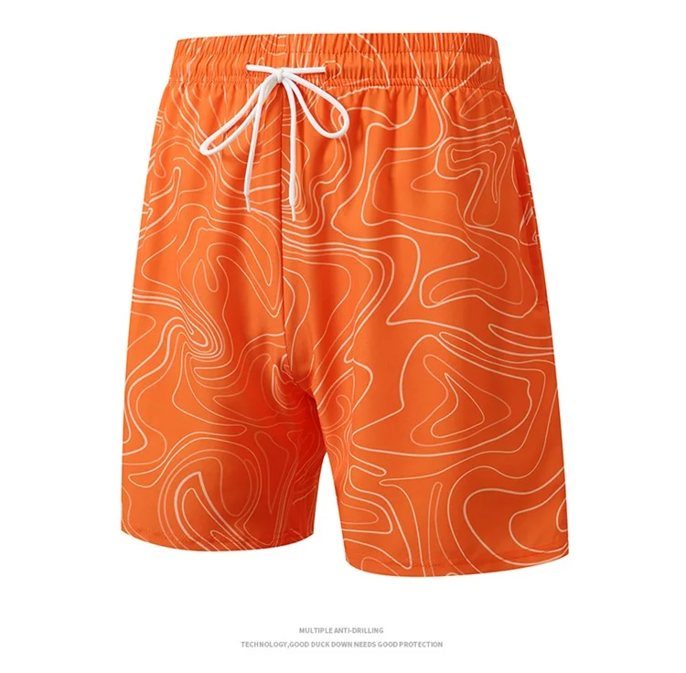 2024 Men's Sports Shorts Summer Fashionable Print Loose And Breathable Jogging Fitness Shorts Outdoor Travel Trend Beach pants