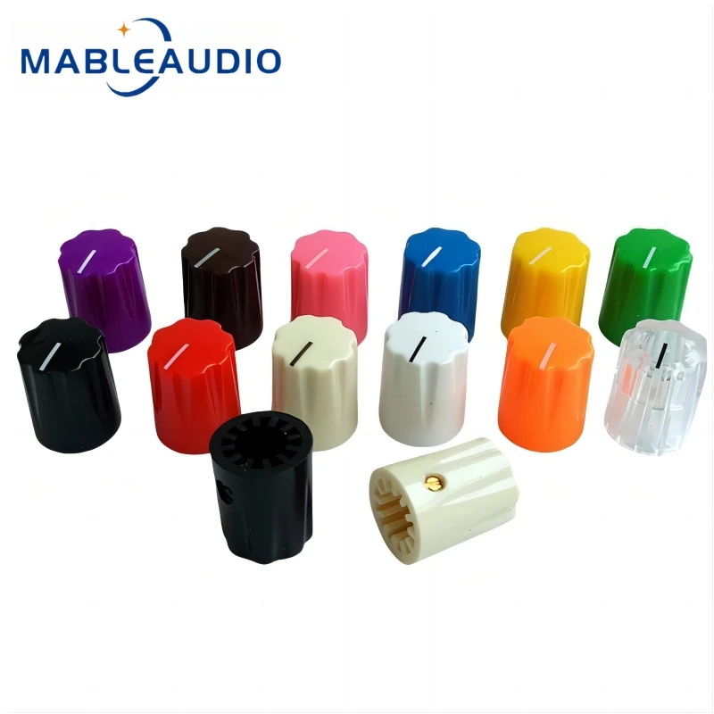 5PCS 13X16mm Gitarre Verstärker Kunststoff Farbe Knopf HIFI Lautstärke Einstellung Effektor Ton Knopf
