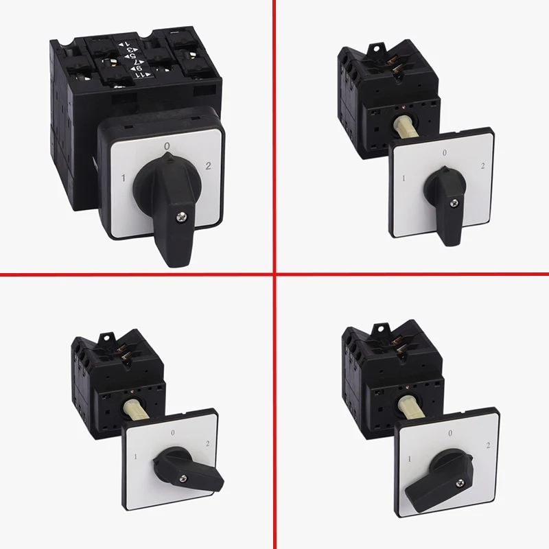 3 Position Rotary Cam Switch 3P 4P Electrical Control Switches Motor Switch Changeover Switches Selector switch For Generator