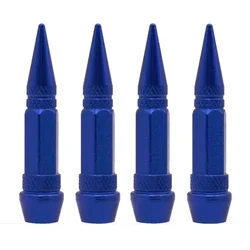 Universal Airtight Tire Valve Caps - Set of 4 for Cars, Motorcycles, and Bikes (60MM - BLUE)