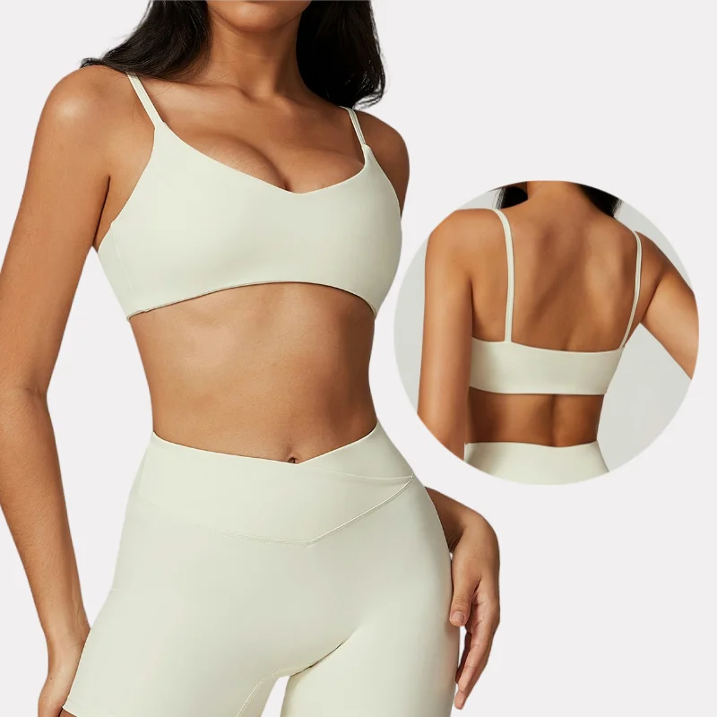 HBC Sports Bra Eco Friendly Quick Dry High Support Impact Yoga Bra With Removable Pad Women Fitness Underwear Gym Top