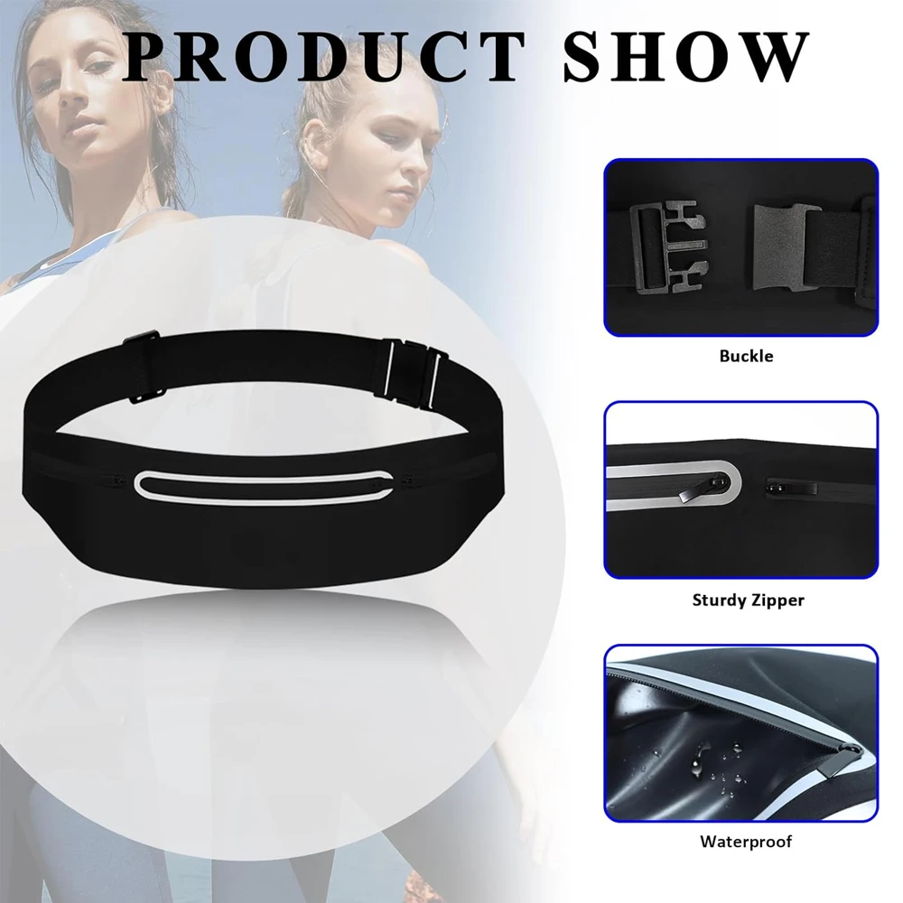 1PCS Slim Running Belt Fanny Pack-Phone Holder Waist Bag for Men Women-Lightweight & Bounce-Free for Workouts,Jogging,Travel