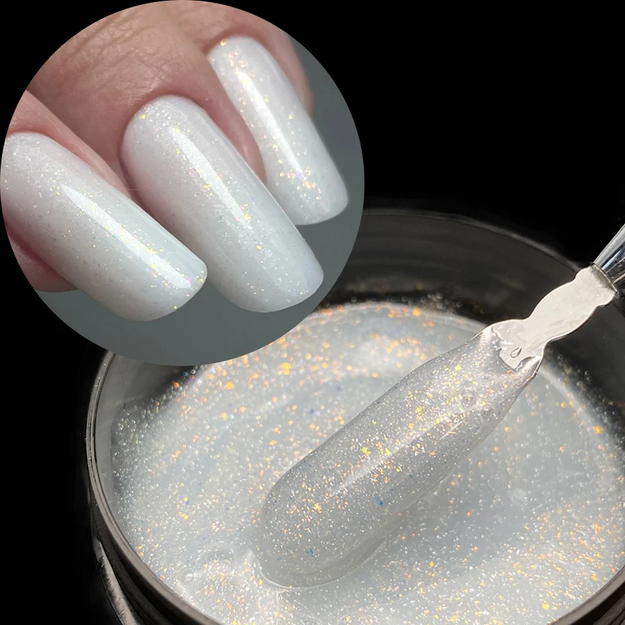 Jillnails 100g Glitter Shimmer Milky Hard Gel Builder Nail for Nails  Extensions Royal Blue Pink UV LED Camouflage Selfleveling - AliExpress, image size:900x900