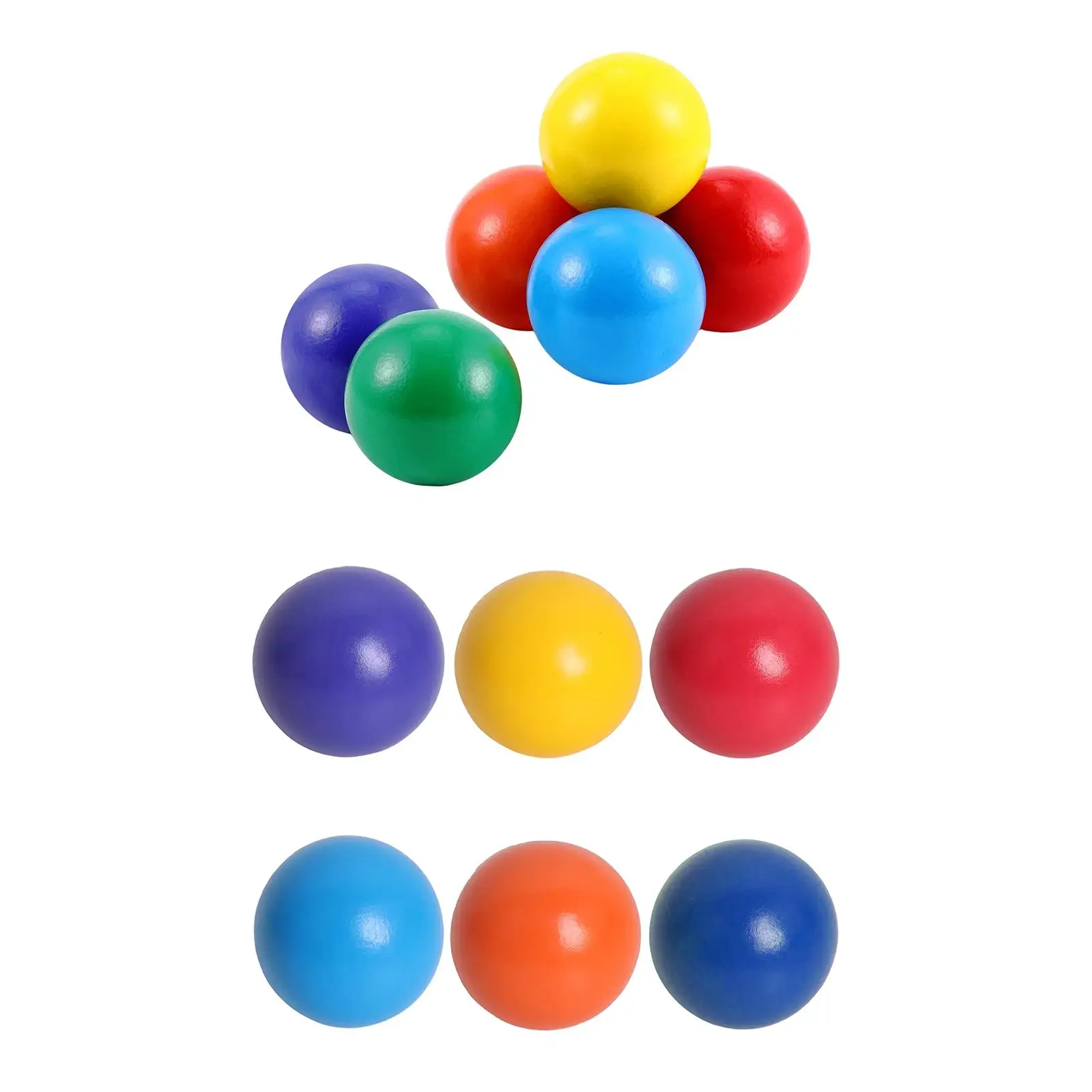 Kids Educational Wooden Rainbow Balls Color Matching Counting Learning Toys for Preschool Interactive Play