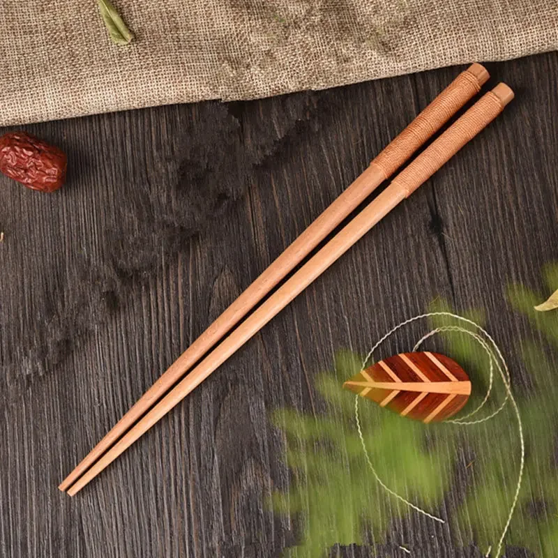 Handmade Japanese Chestnut Wood Chopsticks Gift Set