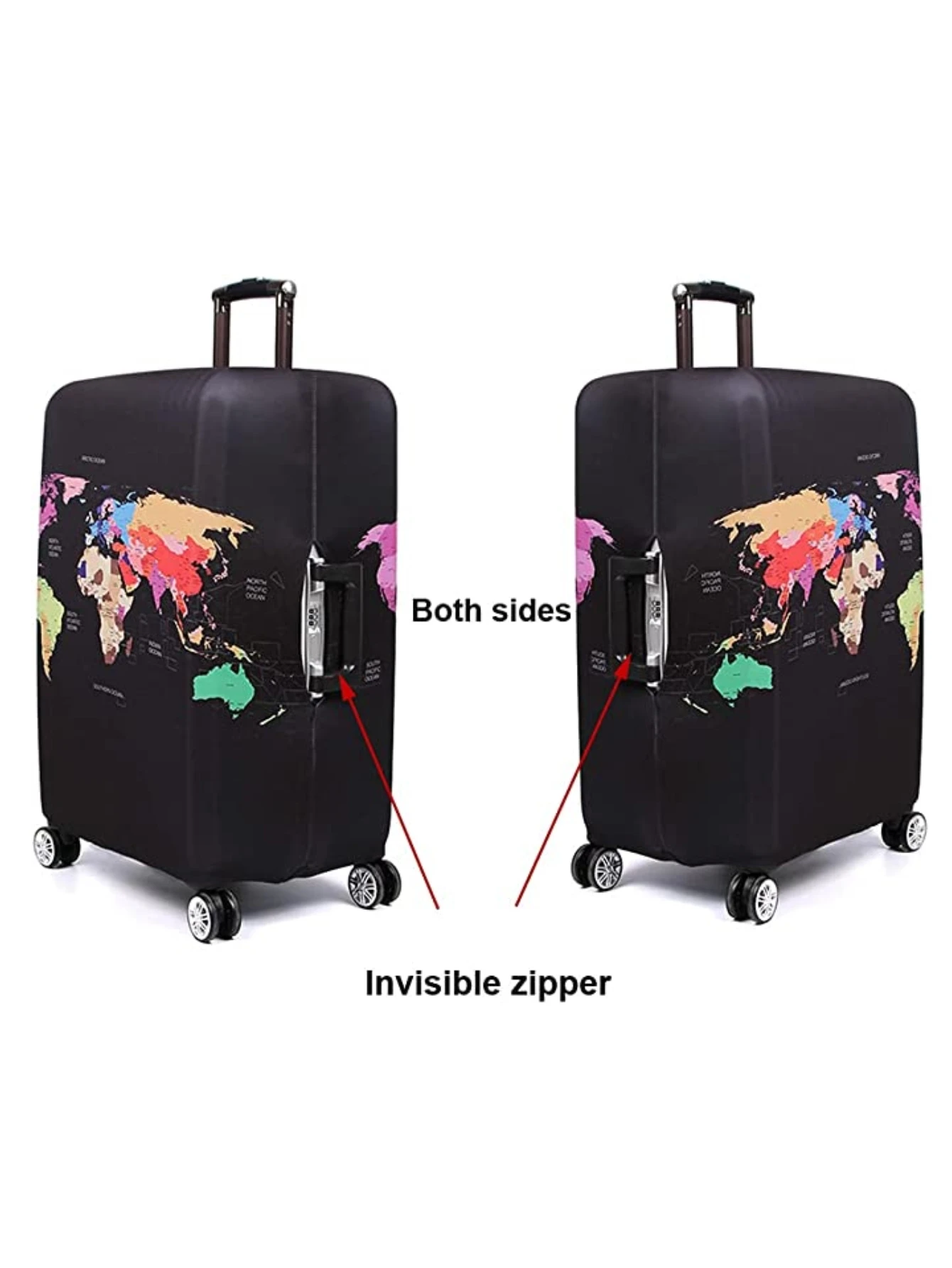 Luggage Cover Stretch Fabric Suitcase Protector Baggage Dust Case Cover Suitable for18-30 Inch Suitcase Case Travel Organizer