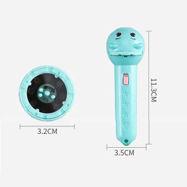 Flashlight Projector for Kids Baby Sleeping Story Book Torch Lamp Toy Early Education Toy Holiday Gift Light Up Toy Toys 3