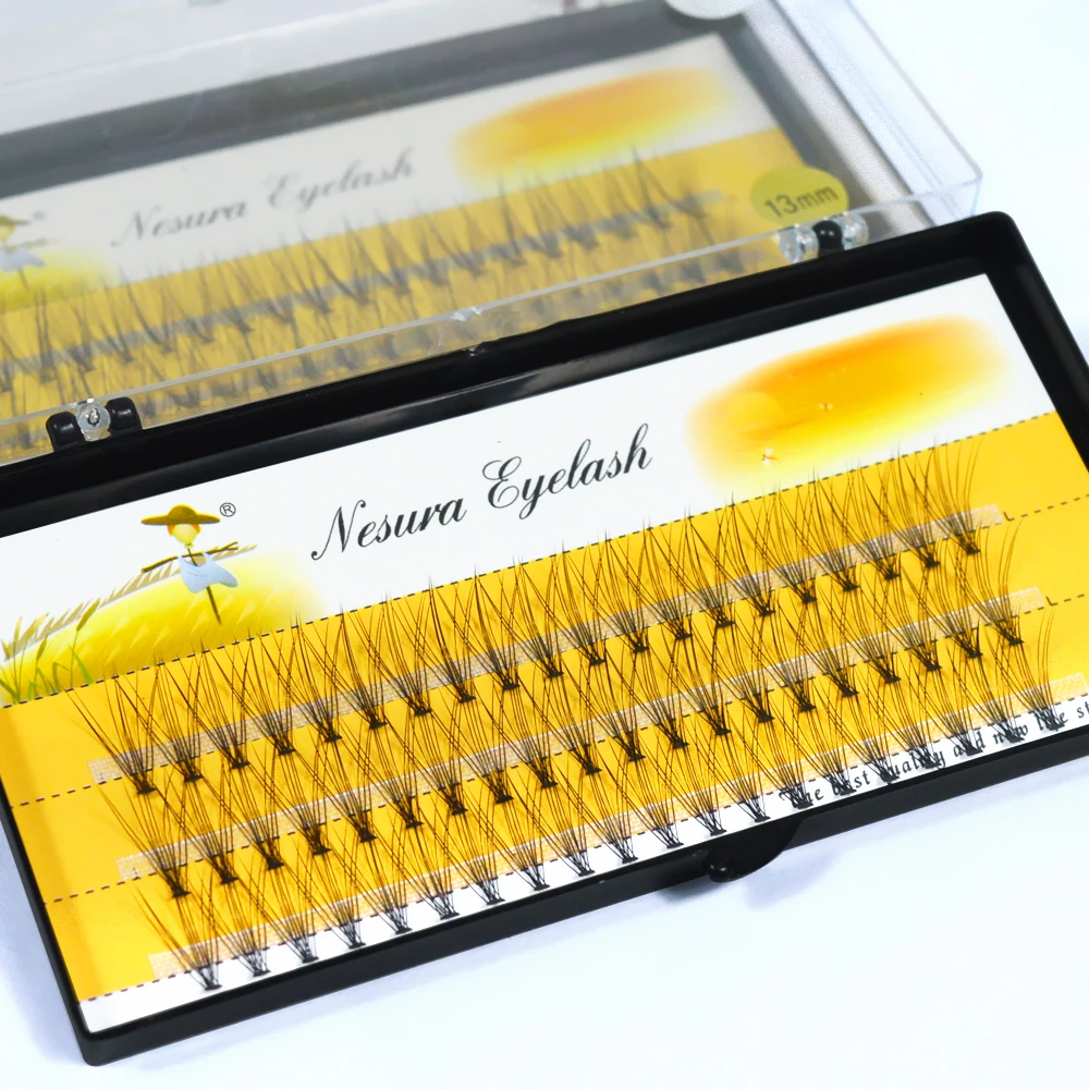 60 Bundle 10D Natural Soft Mink Eyelash Individual Grafting Eyelashes Extension Russian Volume Curl False Lashes Make up Cilias 30