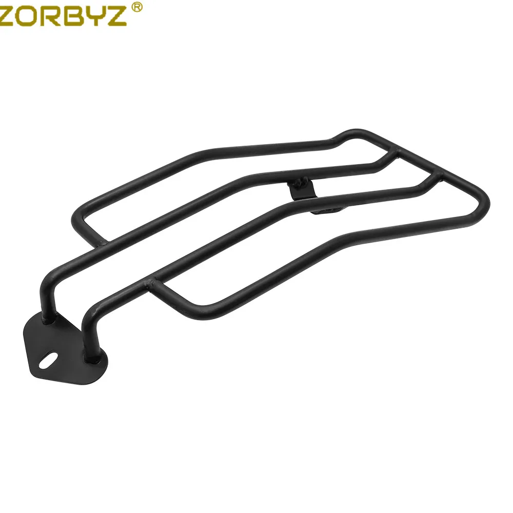 ZORBYZ For Honda Rebel CMX 300 500-Motorcycle Black Steel Rear Solo Seat Luggage Rack Carrier motorcycle luggage rack