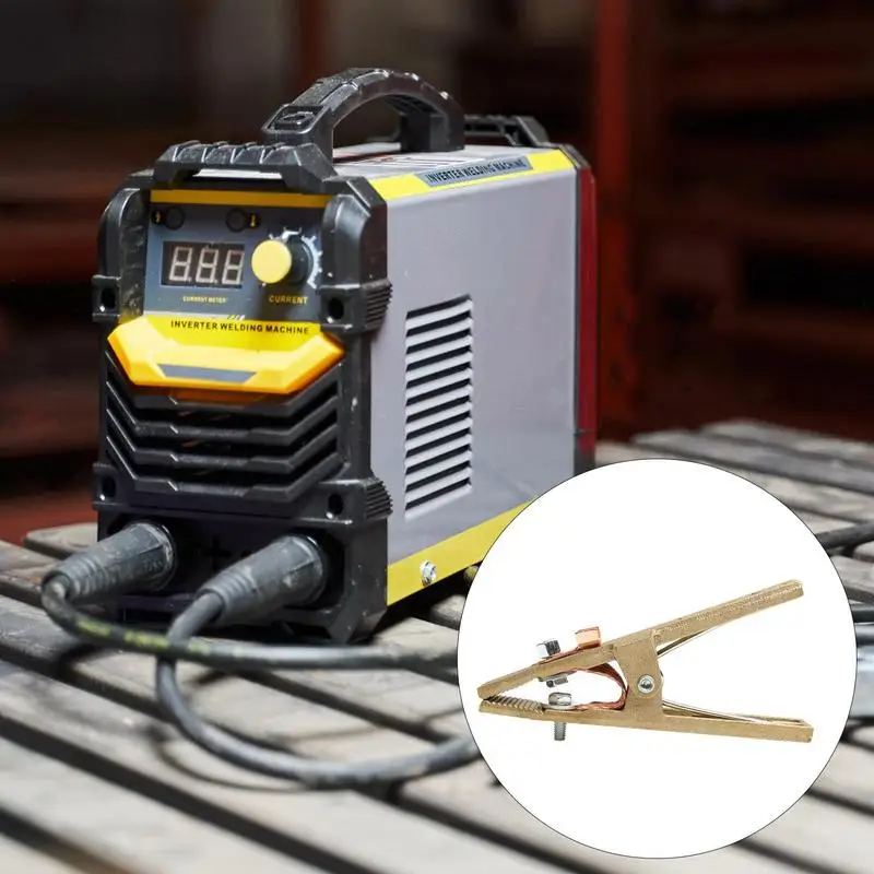 Ground Clamp For Welder A-Shape Manual Copper Earth Clip 260/300/500A Welding Ground Copper Clamp For Welder MIG MMA TIG ARC
