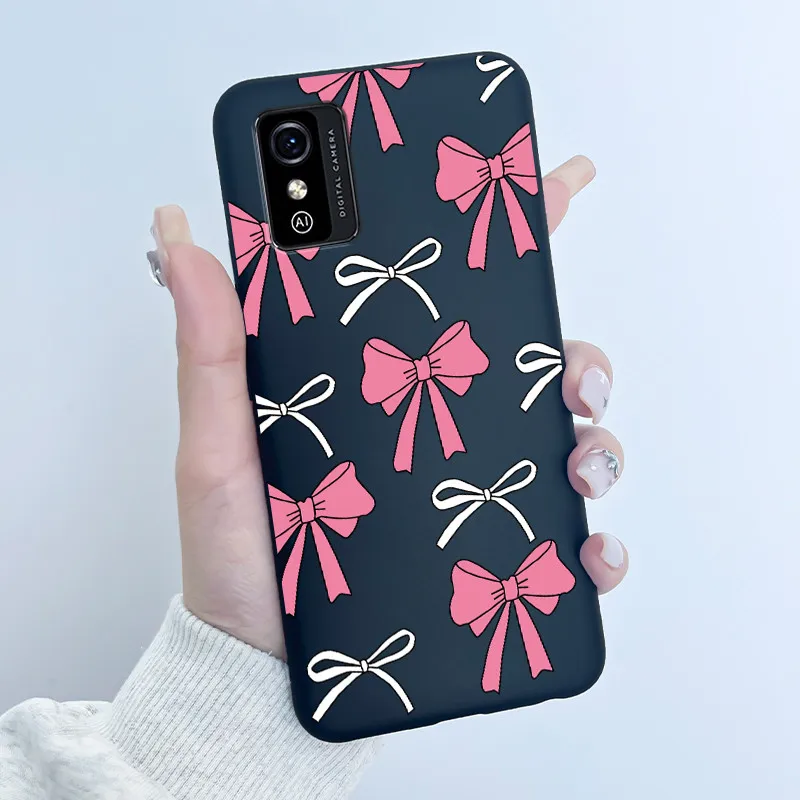 ZTE Blade L9용 충격 방지 케이스, 고급스럽고 귀여운 사랑스러운 토끼 디자인, 재미있는 블랙 소프트 실리콘 TPU 백 커버, ZTE BladeL9 L 9 폰 케이스