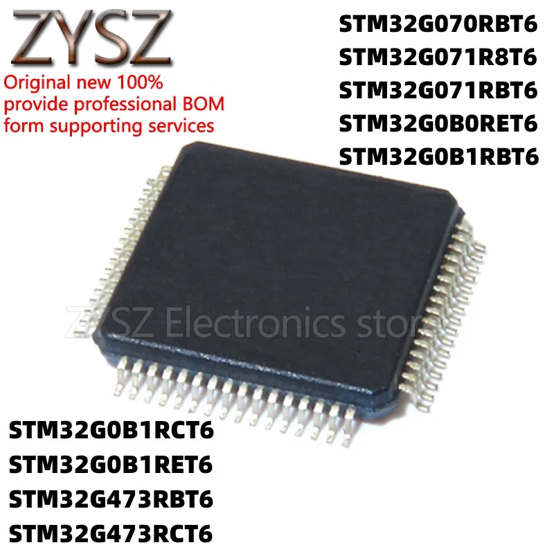 

5 шт. STM32G070RBT6 32G071R8T6 32G0B0RET6 32G0B1RCT6 32G473 QFP64
