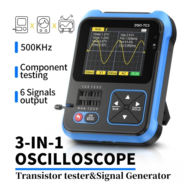 Portable Handheld Oscilloscope Digital Oscilloscope Set Bandwidth