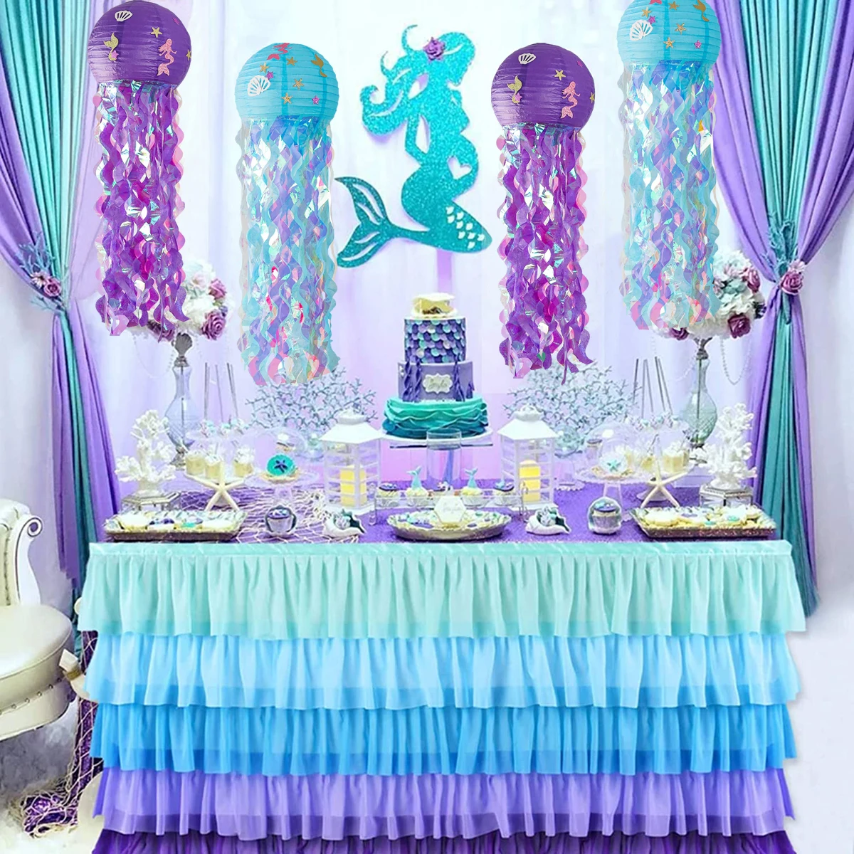 Party Supplies Mermaid Themed Birthday Party Decoration