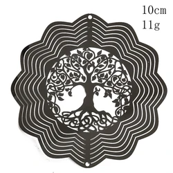 Tree of Life 3D Kinetic Wind Spinner with Flowing Light Effect (Wave Tree of life)