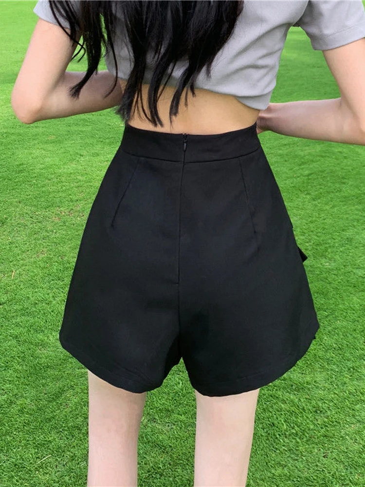 Zoki Cute Bow Women Sexy Pleated Skirt Janpan Sweet High Waist Student A Line Mini Skirt Summer Zipper Female Solid Color Skirt 4