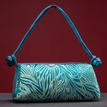 Borsa da donna ricamata in seta di lusso 2025 Borsa a tracolla da donna con borsa da sera abbinata alla nuova moda