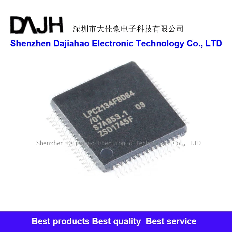 

1pcs/lot LPC2134FBD64 QFP micro controller LPC2134FBD ic chips in stock
