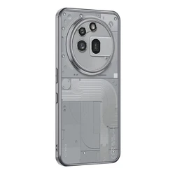 Minimalist Transparent Shockproof Phone Case - Soft Matte Silicone Frame for Nothing Phone (3a) Pro (Grey)