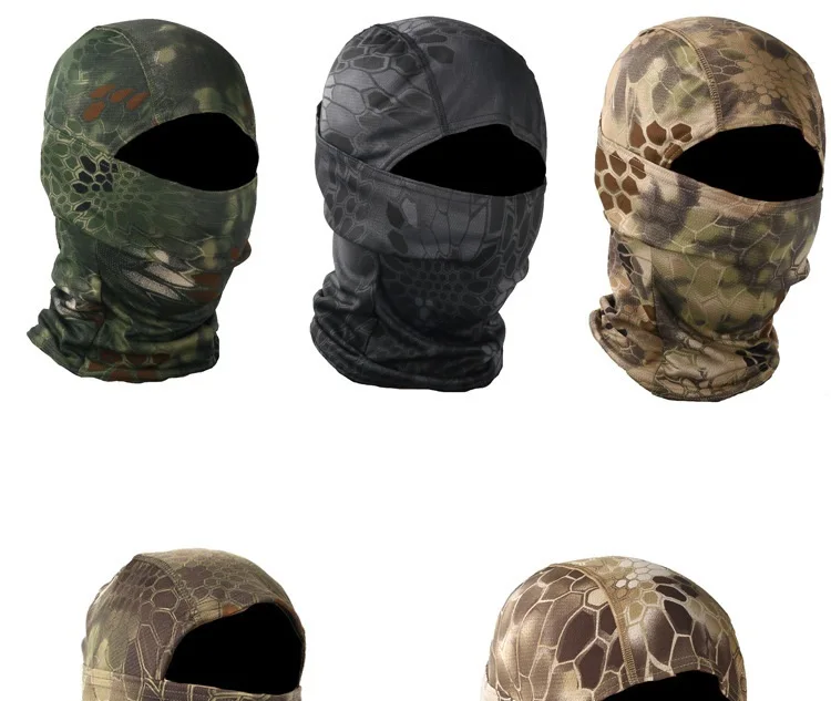 Charmingjolly Outdoor Full Face Head Tactical Mask for Cycling Fishing Sand-Resistant Russia Military Headcover Double-Side Mesh Mask for Face 
