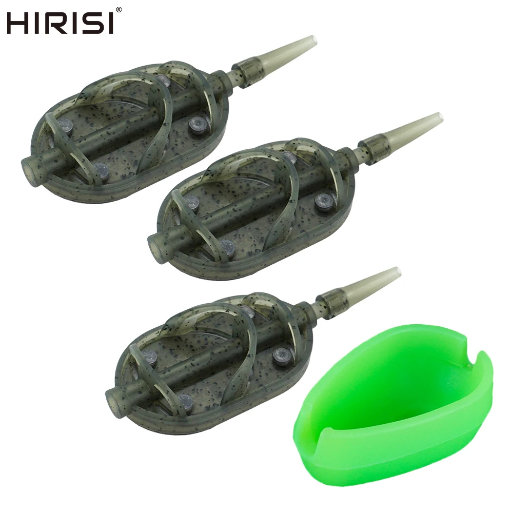 Cage à amorce feeder hirisi 30g à 60g pour pêche de la carpe, panier amorçoir à libération rapide, accessoire de pêche