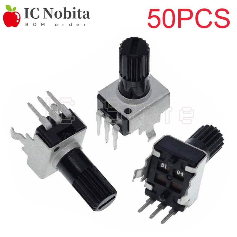 Potenziometro in plastica manopola 6 mm inserire l'albero con 40 mm 0-100 quadrante lato piastra 1 pezzo