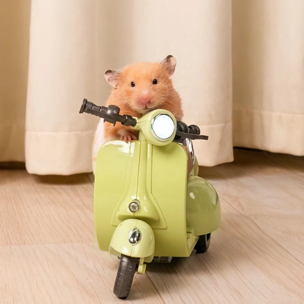 

YOUZI PET Spinning Stunt Motorcycle Hamster Toys 360 Degree Rotating Light Scooter For Dwarf Syrian Mice Mouse Gerbil Rat