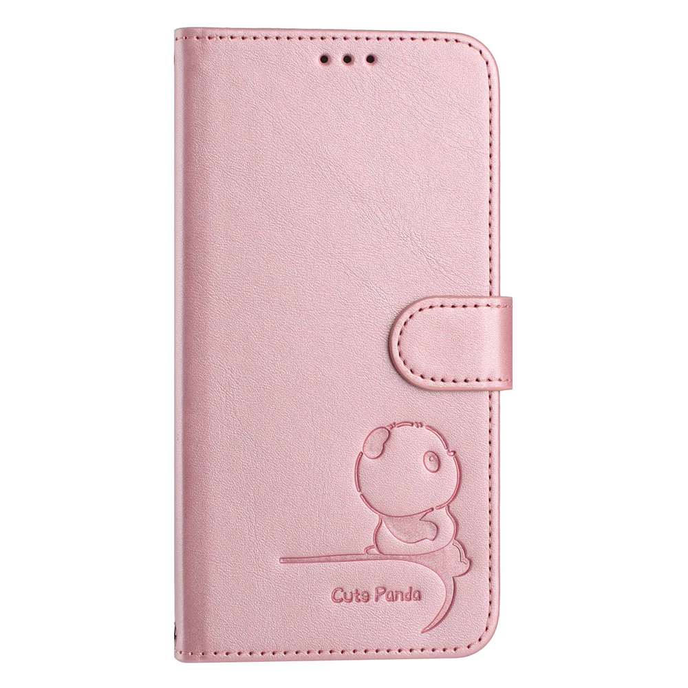 Adorable Panda Design Wallet Phone Case Cover