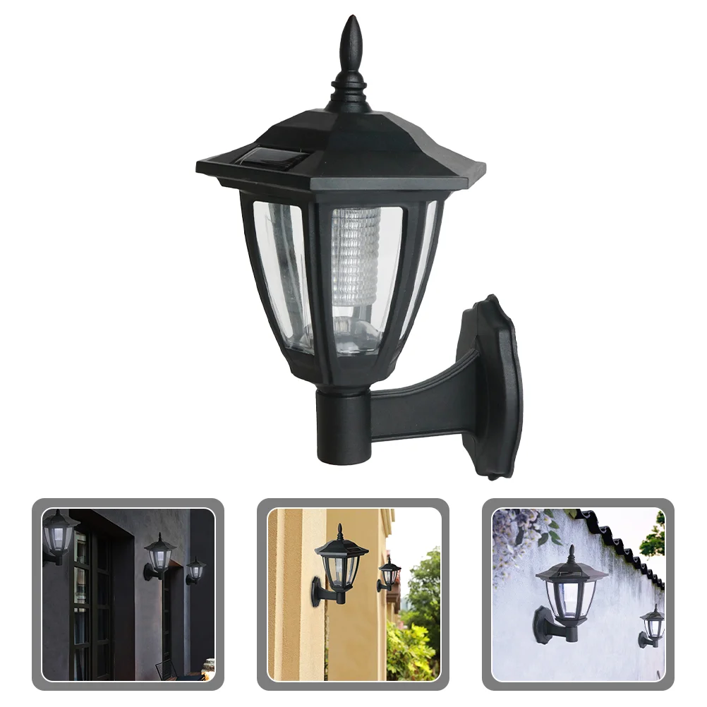 

Solar Wall Light Solar-powered Garden Fence LED Sconce Lights Yard Courtyard Sensor Street Outdoor