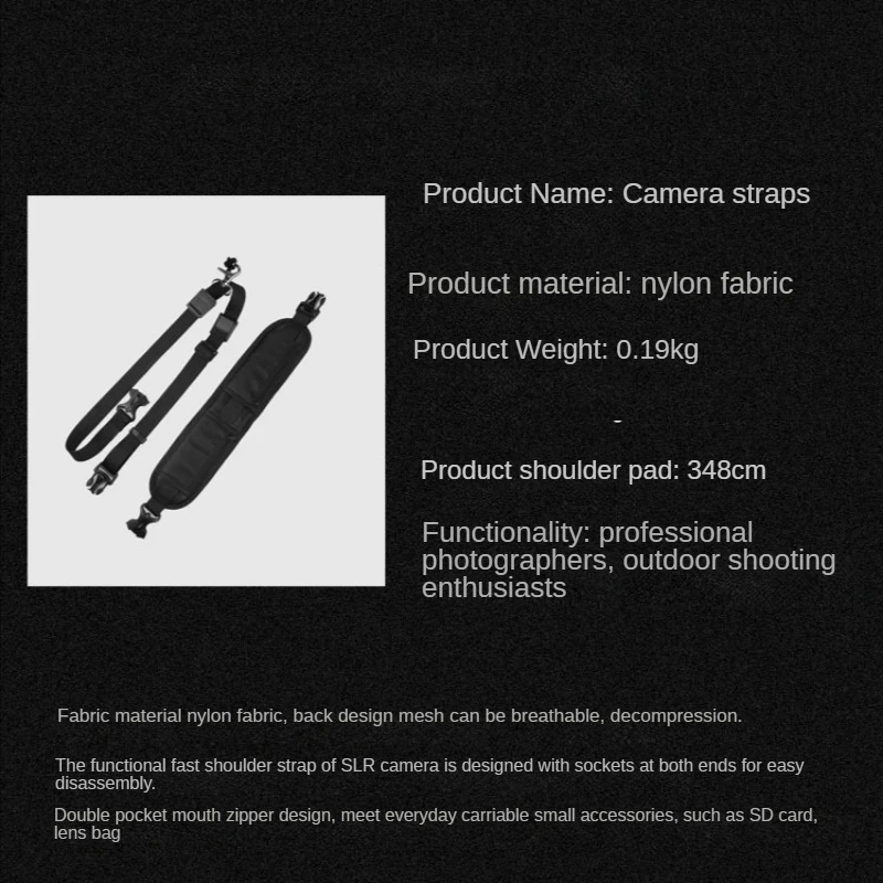 Portable Shoulder Camera Strap Universal Neck Strap For DSLR Digital SLR Camera Canon Nikon Sonys Quick Rapid Camera Accessories