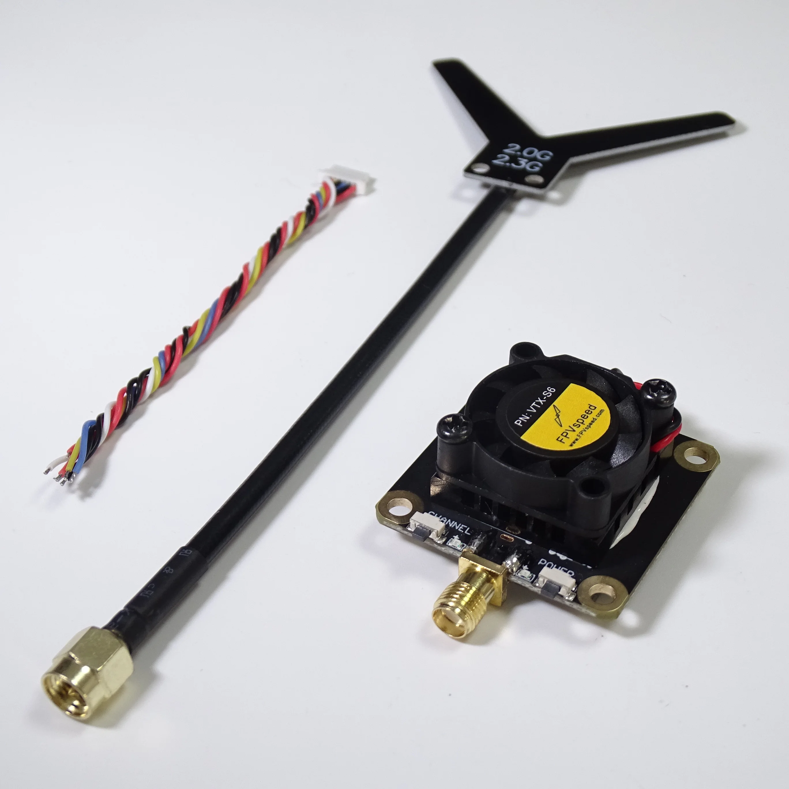 Transmetteur vidéo FPV VTX 2GHz 2.2GHz 1.6W 2W FPVspeed VTX-S6 pour drone de course longue portée