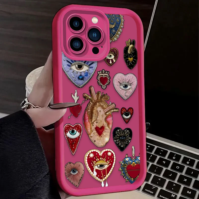 Mystic Love Heart Matte Phone Case Silicone Cover