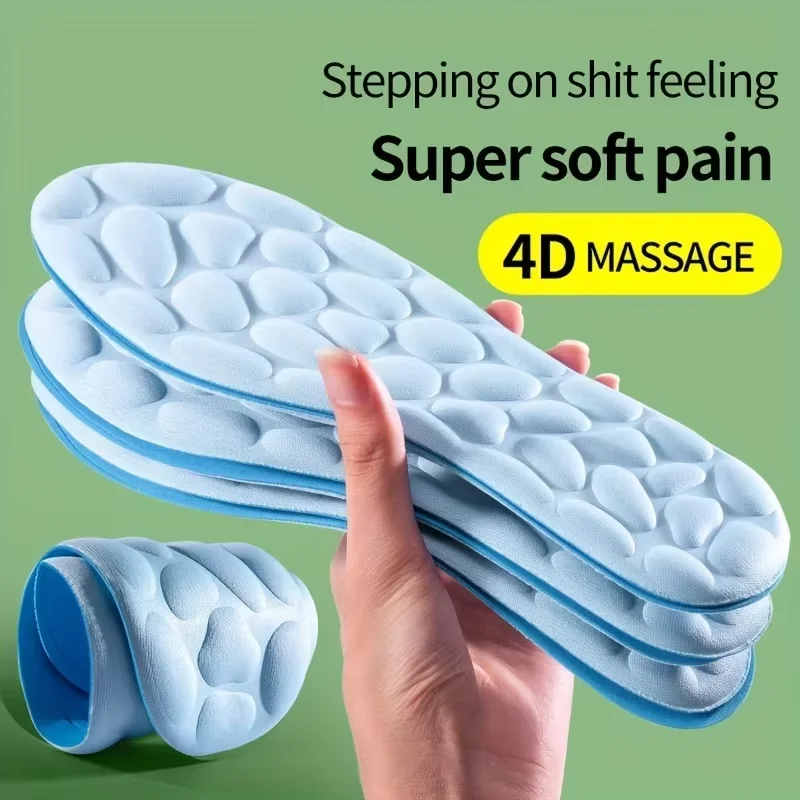Massage Memory Foam Insoles for Shoes Breathable Cushion Sport Running Orthopedic