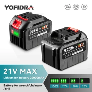 Yofidra 388VF Battery Rechargeable 22500mah 15000mah Lithium Ion Battery 928VF Li-ion Battery For Makita Electric Power Tool