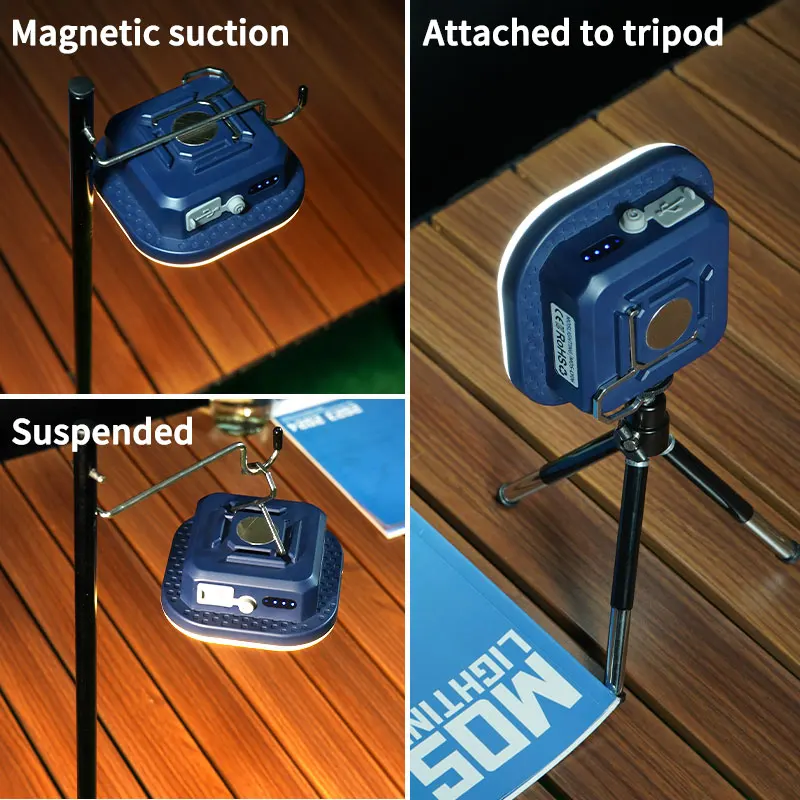 Outdoor Camping Lantern Portable Fast Rechargeable LED Hanging Tent Battery Lamp Household Emergency Lights MOSLIGHTING 30W 50W