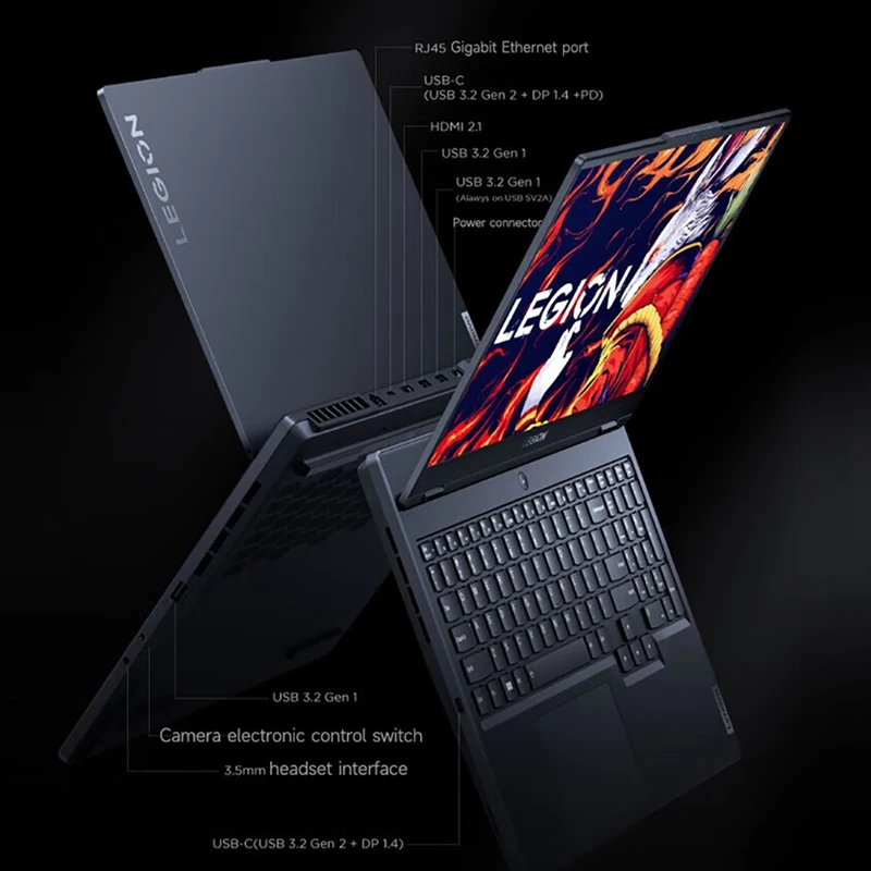 레노버 게이밍 노트북 PC, LEGION R7000 15.6 인치 144Hz AMD Ryzen7 7840H 16 32G DDR5 512G 1TB 2TB PCie 4.0 SSD RTX4060