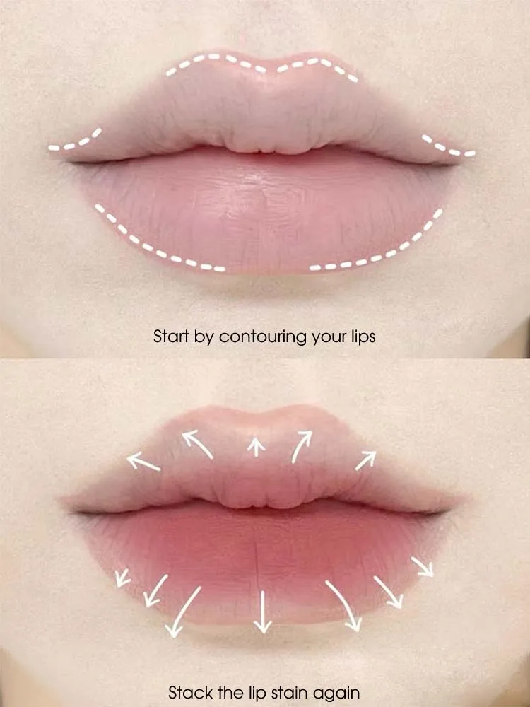 Gege Bear Soft Matte Lip Liner - Defines Lips, Long-Lasting, and Won't Smudge in Natural Pink
