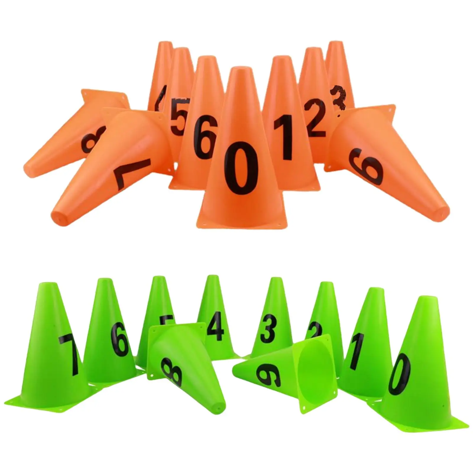 

10 Pieces Mini Cones Football Signs for Games Outdoor Indoor Activities Soccer Practice Traning