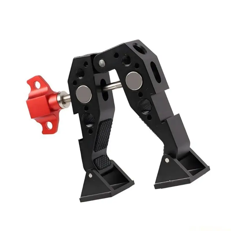 E56B 알루미늄 대형 핫슈 클램프 1/4 3/8 스레드 카메라 마이크 보안 장착