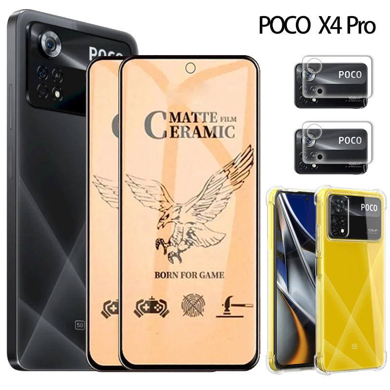 Poco X4 Pro Protector, Poco X4 Pellicola Poco X4 5G Pro Matte Film For Pocox4 Pro Xiaomi Poco X4Pro 5G Ceramic Screen Protector Poco X4 Pro Cover Soft