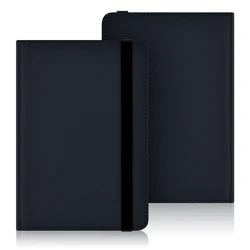 Universal 6-Inch E-Book Cover with Hand Strap - Painted Protective Slimshell (Navy)