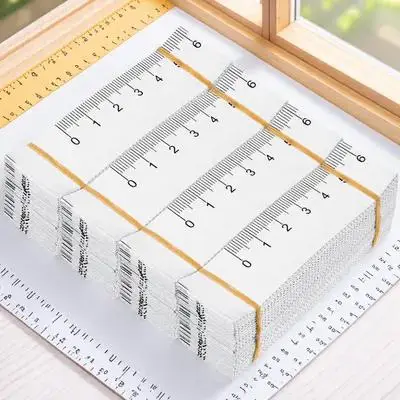 100개입 종이 줄자, 이중 눈금, 유연한 일회용 줄자, 신체 상처 측정, 바느질, 머리 측정용