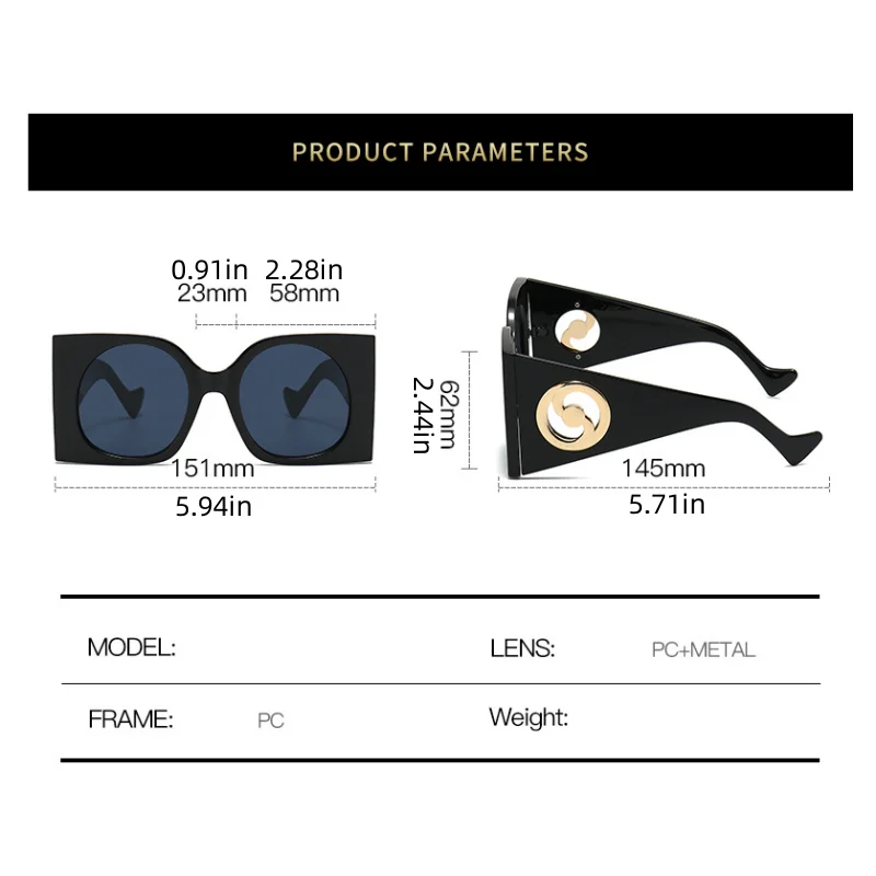 Nouveautés Femmes Hommes Années 1970 Grand Cadre Vintage Évider Lunettes De Soleil À La Mode Léopard Sans Maquillage Nuances Équitation Rue Photo_voghion.com