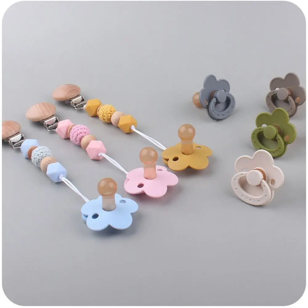 

1pcs Baby Newborn Soft Food Silicone Nipple Infant Safe Flower Shape Nipples Toddler Pacifier