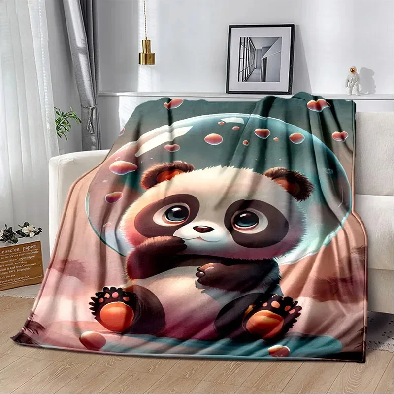 

3D Cute Dream Panda Blanket Fashion Bed Sofa Air Conditioning Fashionable Leisure Picnic Travel Customizable Throw