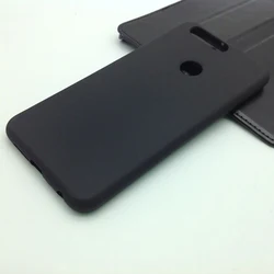 Silicone Soft Back Phone Protector Case Cover - Honor 7X (Frosted Black)