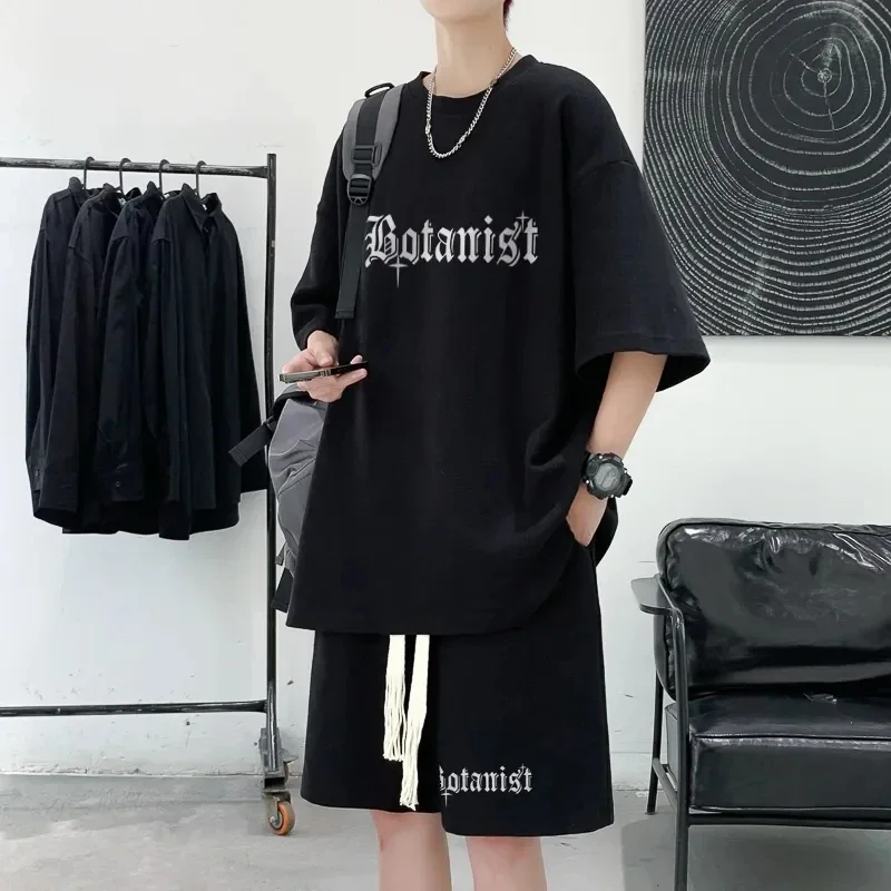 thumbnail image 1 of Nuevo conjunto de verano para hombre con diseño de gofres, camiseta de manga corta y pantalones cortos, conjunto de 2 piezas, ropa deportiva, chándal de moda, conjunto para correr, 1 of 5