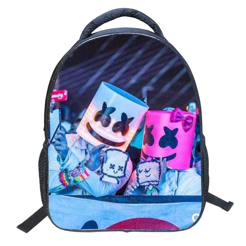 Tanie 12 Cal plecak DJ Marshmello szkolne torby dla nastolatków Cartoon drukowanie 3D sklep